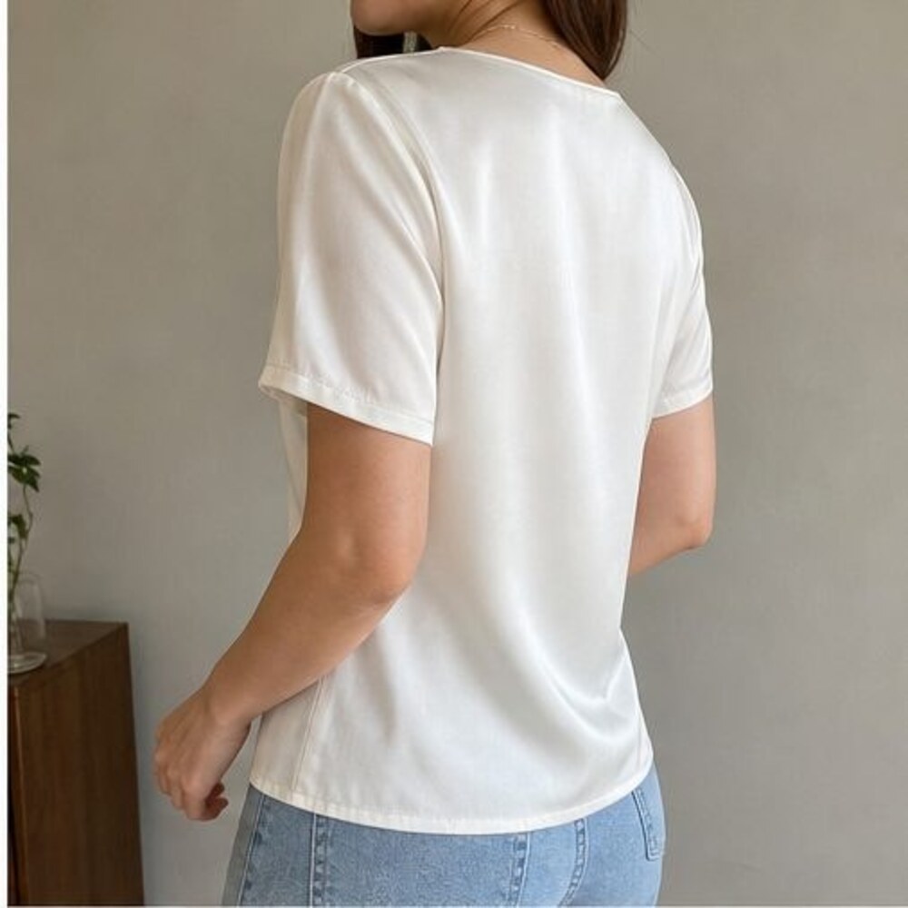 Ivory Smocked Top - Picture 3 of 6